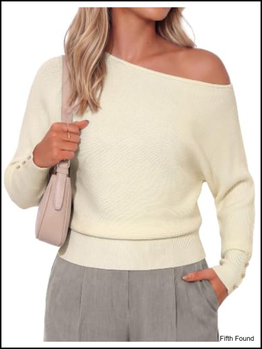Off The Shoulder Sweater Long Batwing Sleeve Knit Pullover Loose Dolman Top